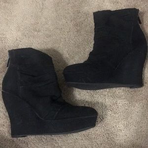Nine West wedge booties